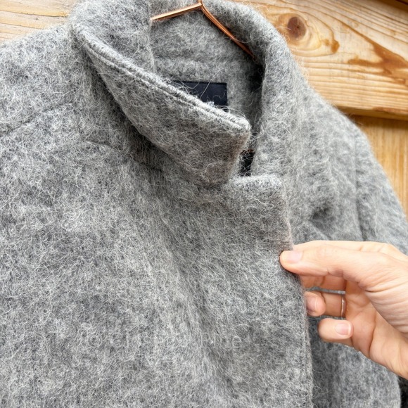 Sezane x Madewell Octave Wool Blend Longline Double Breasted Blazer Coat Small - Picture 10 of 17